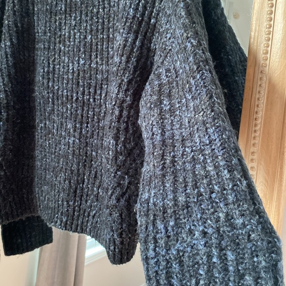Oak and Fort cozy blue/black melange knit - size M - Picture 2 of 5